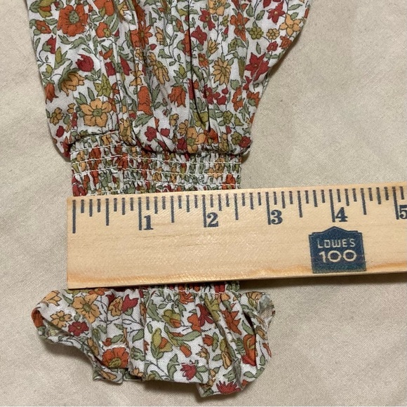 Cynthia Rowley Smocked Ruffled Blouse with Leg O’Mutton Sleeves | Ren Faire - Picture 5 of 14